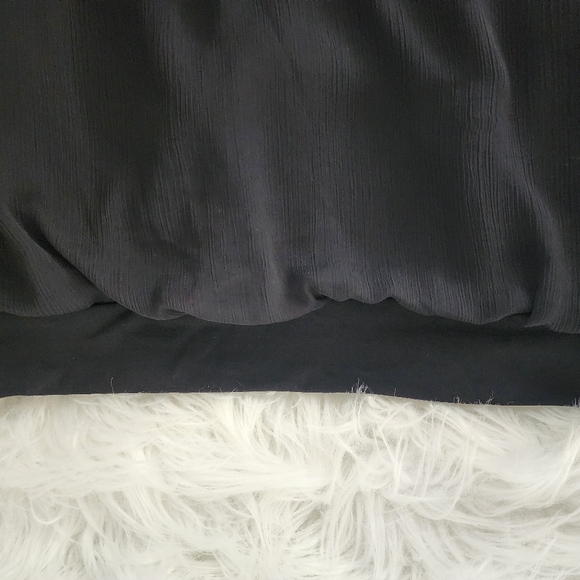 Women's Speechless Dolman Style Top, Flutter Sleeves, M, Black with Embroidery - Picture 10 of 10